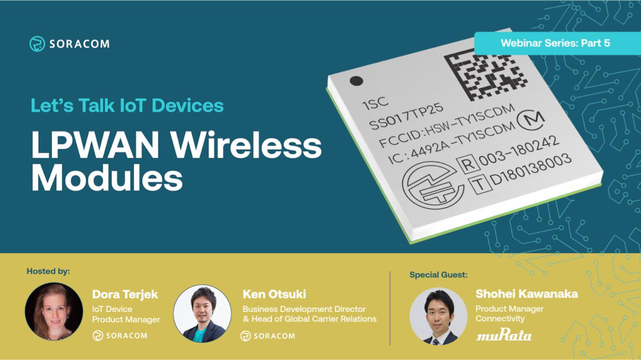 Let’s Talk IoT Devices: LPWAN Wireless Modules – More info